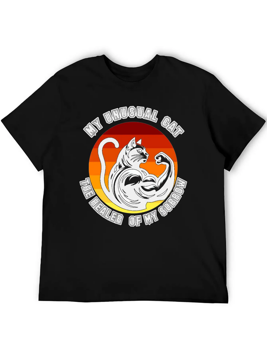 My Unusual Cat The Healer Of My Sorrow Classic Cotton Tee – Unisex Comfort For Any Season