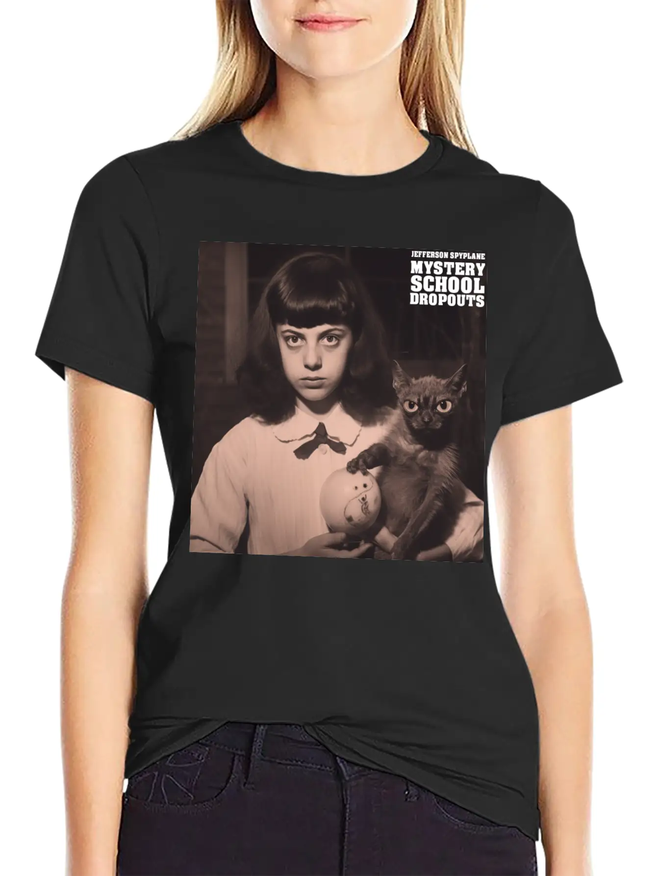 MYSTERY SCHOOL DROPOUTS - Sticker Breathable Soft Cotton T-Shirt – Timeless Casual Look