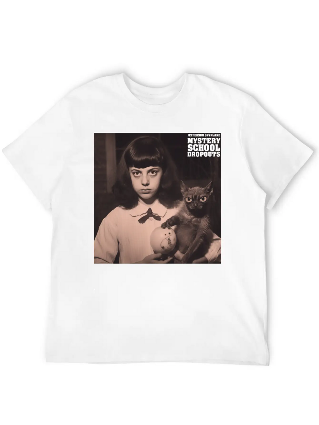 MYSTERY SCHOOL DROPOUTS - Sticker Breathable Soft Cotton T-Shirt – Timeless Casual Look