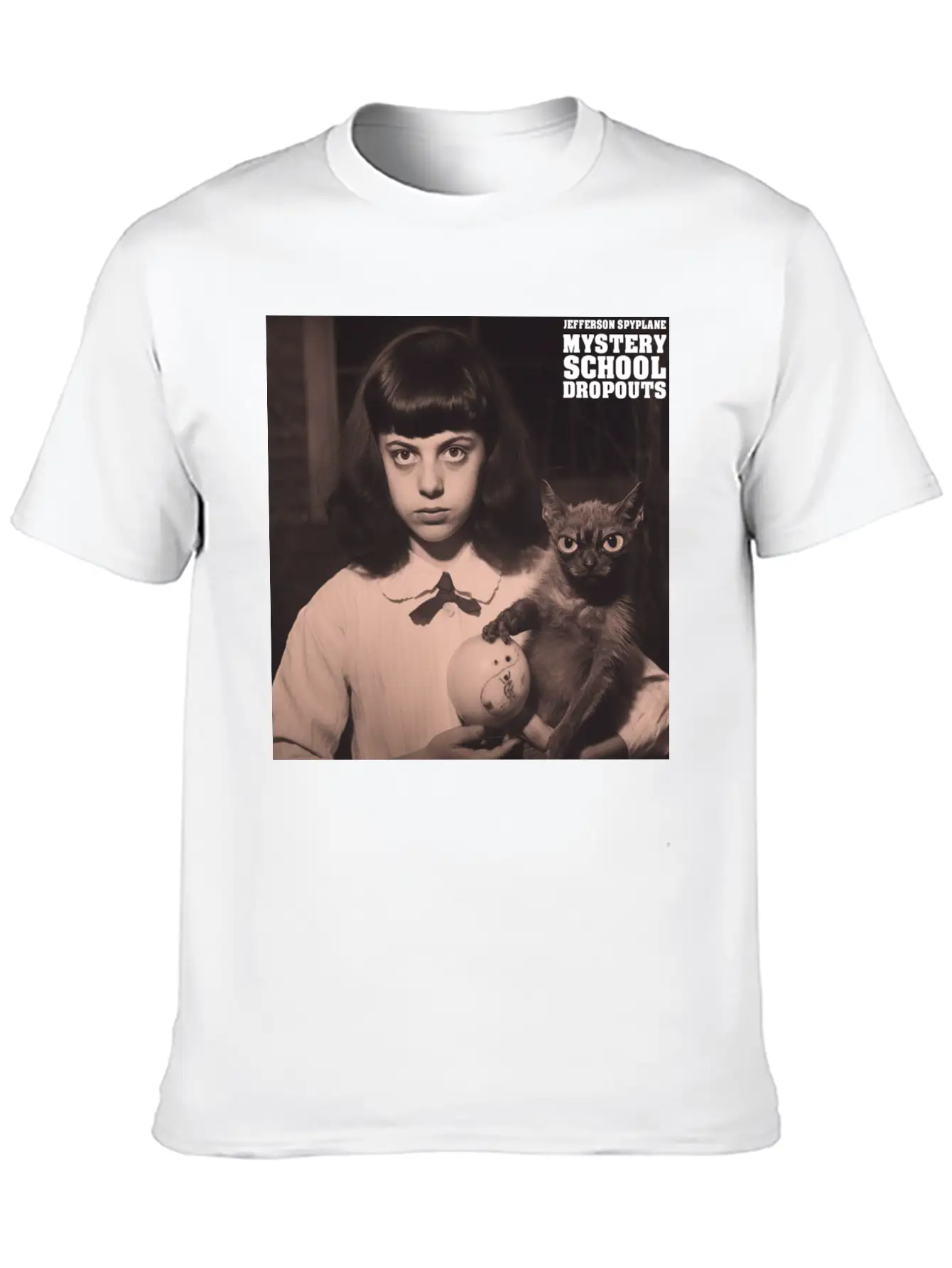 MYSTERY SCHOOL DROPOUTS - Sticker Breathable Soft Cotton T-Shirt – Timeless Casual Look