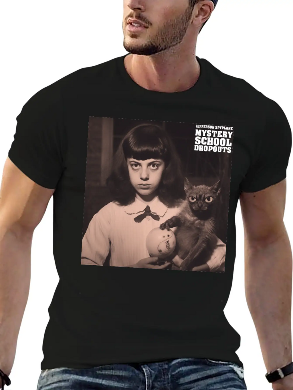 MYSTERY SCHOOL DROPOUTS - Sticker Breathable Soft Cotton T-Shirt – Timeless Casual Look