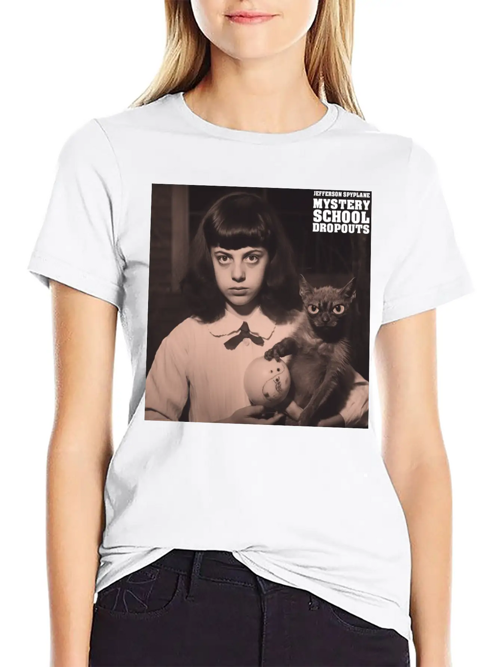 MYSTERY SCHOOL DROPOUTS - Sticker Breathable Soft Cotton T-Shirt – Timeless Casual Look