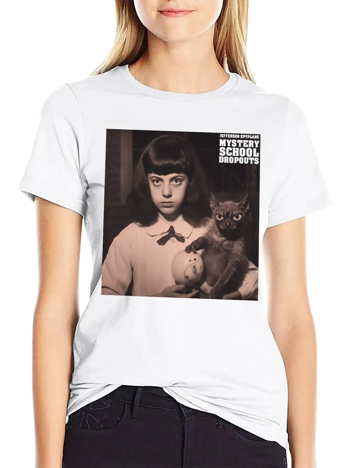 MYSTERY SCHOOL DROPOUTS - Sticker Breathable Soft Cotton T-Shirt – Timeless Casual Look