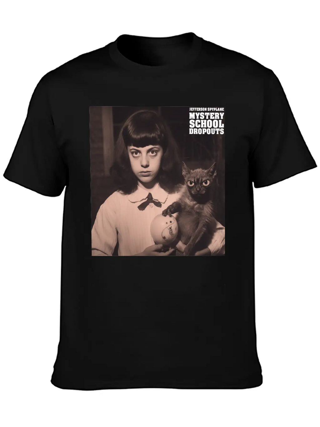 MYSTERY SCHOOL DROPOUTS - Sticker Breathable Soft Cotton T-Shirt – Timeless Casual Look