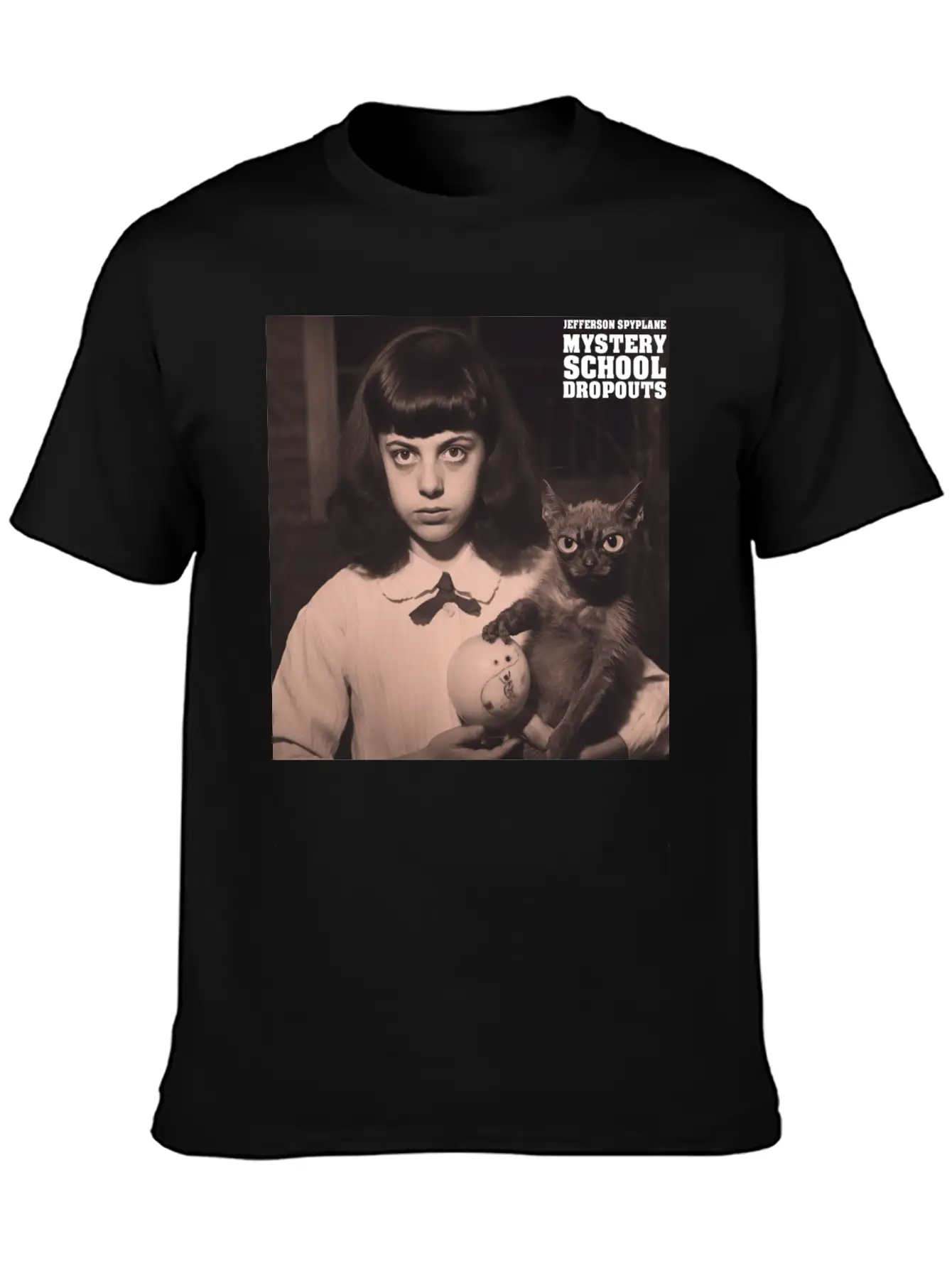 MYSTERY SCHOOL DROPOUTS - Sticker Breathable Soft Cotton T-Shirt – Timeless Casual Look