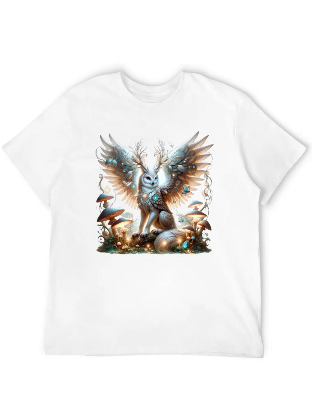 Mystic Owl Of The Enchanted Forest Classic Cotton Tee – Unisex Comfort For Any Season