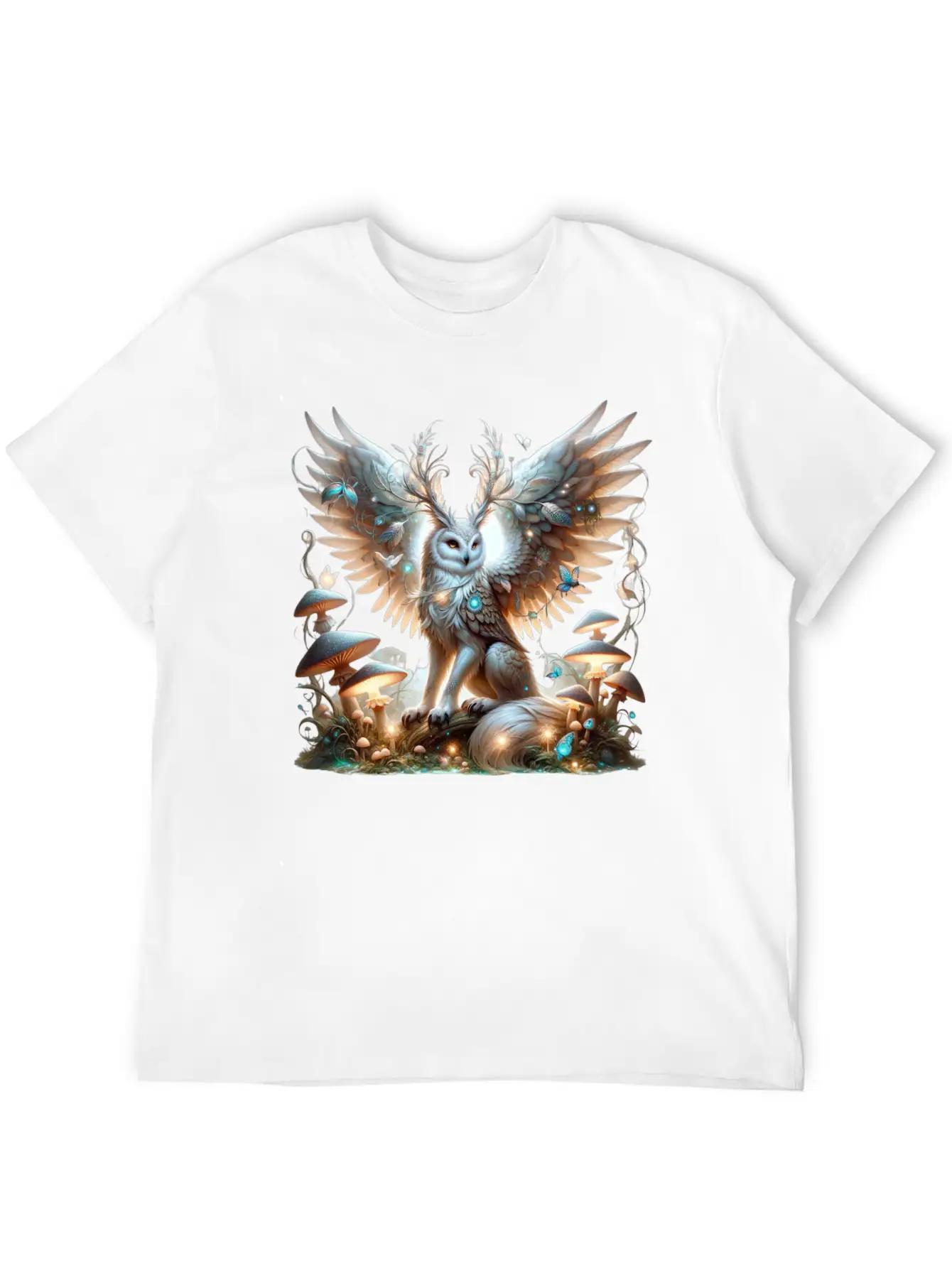 Mystic Owl Of The Enchanted Forest Classic Cotton Tee – Unisex Comfort For Any Season