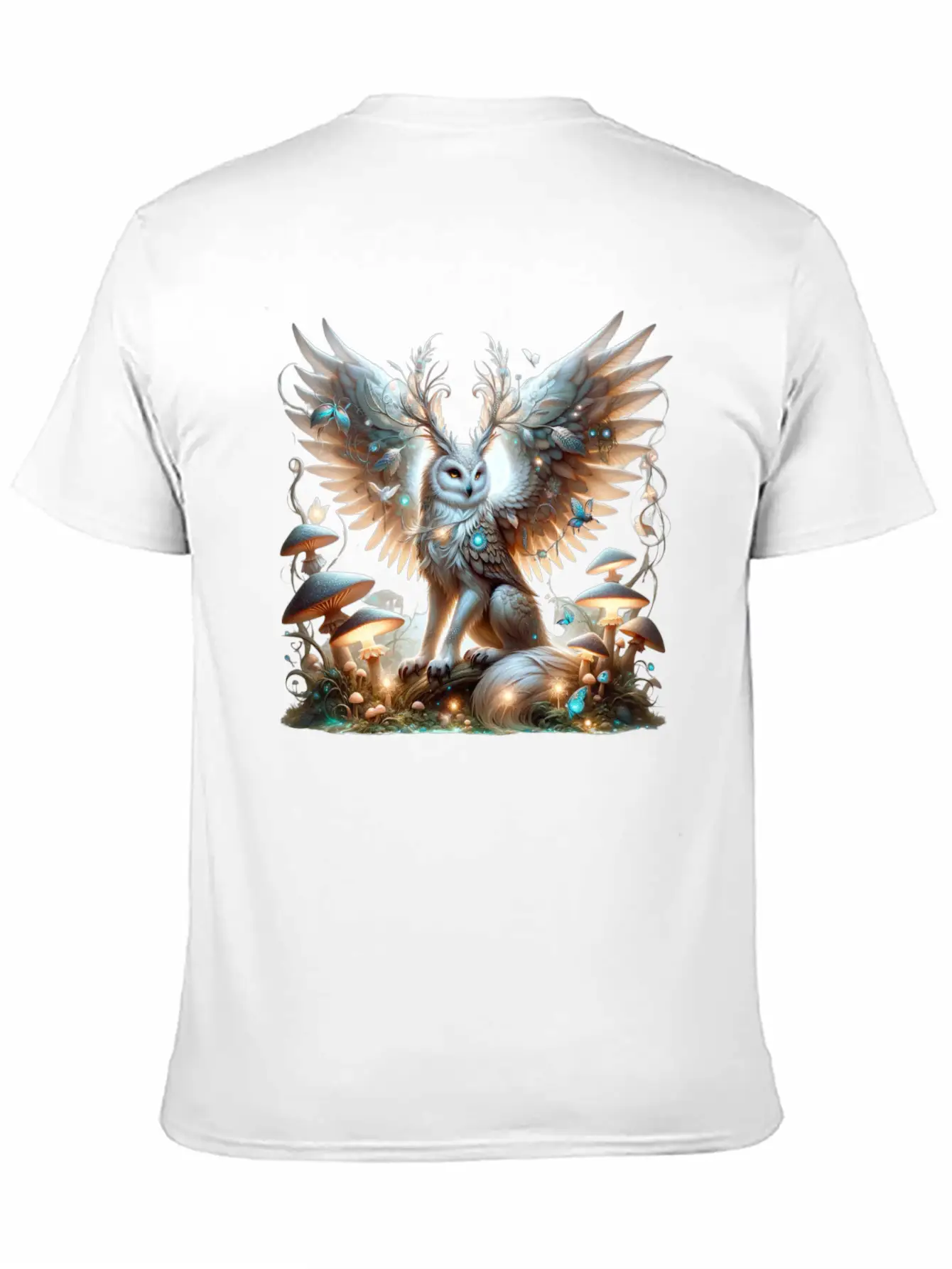 Mystic Owl Of The Enchanted Forest Classic Cotton Tee – Unisex Comfort For Any Season