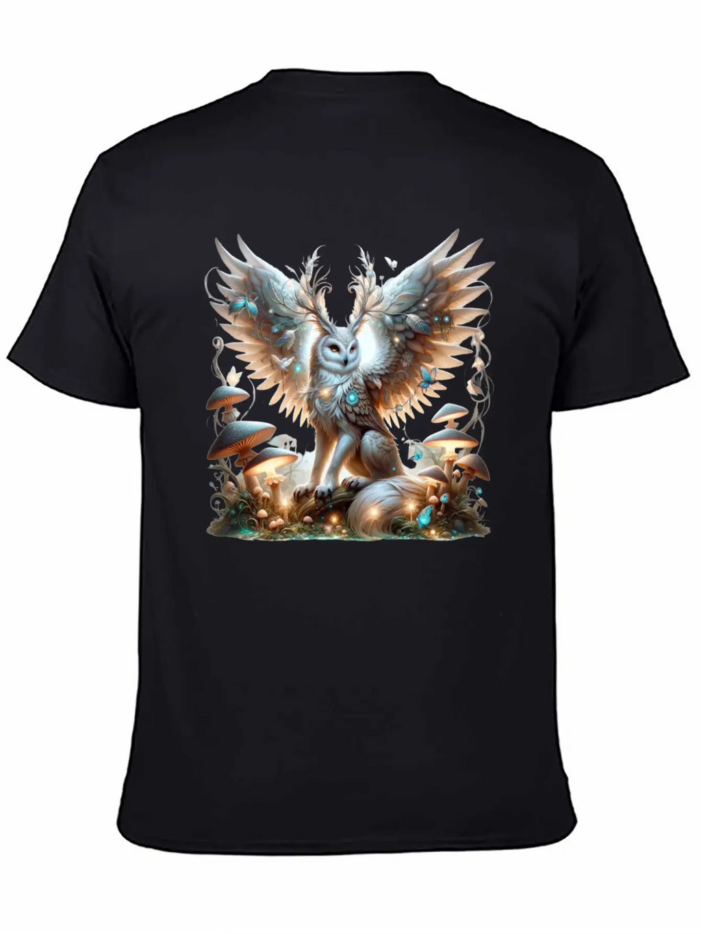 Mystic Owl Of The Enchanted Forest Classic Cotton Tee – Unisex Comfort For Any Season