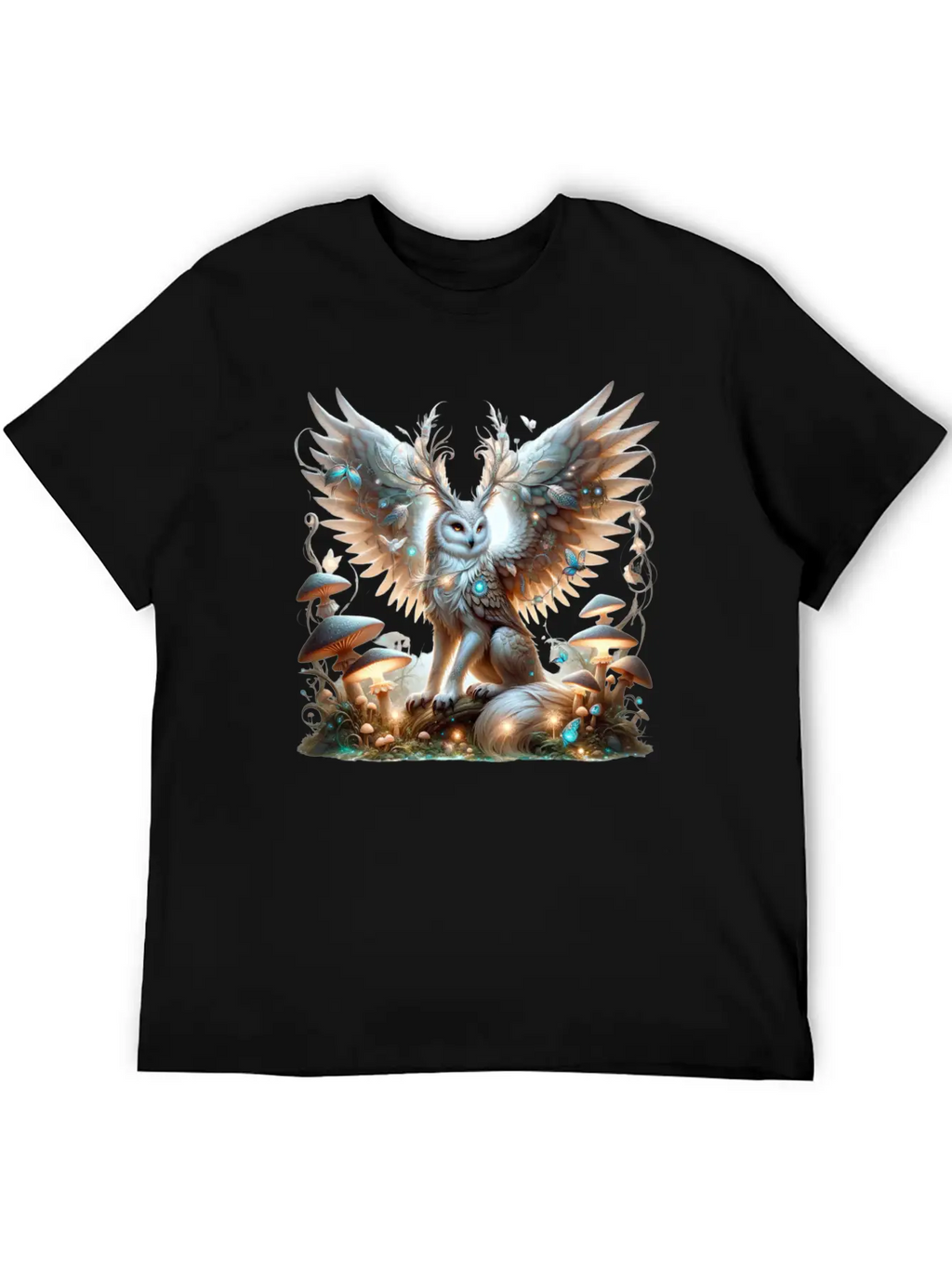 Mystic Owl Of The Enchanted Forest Classic Cotton Tee – Unisex Comfort For Any Season