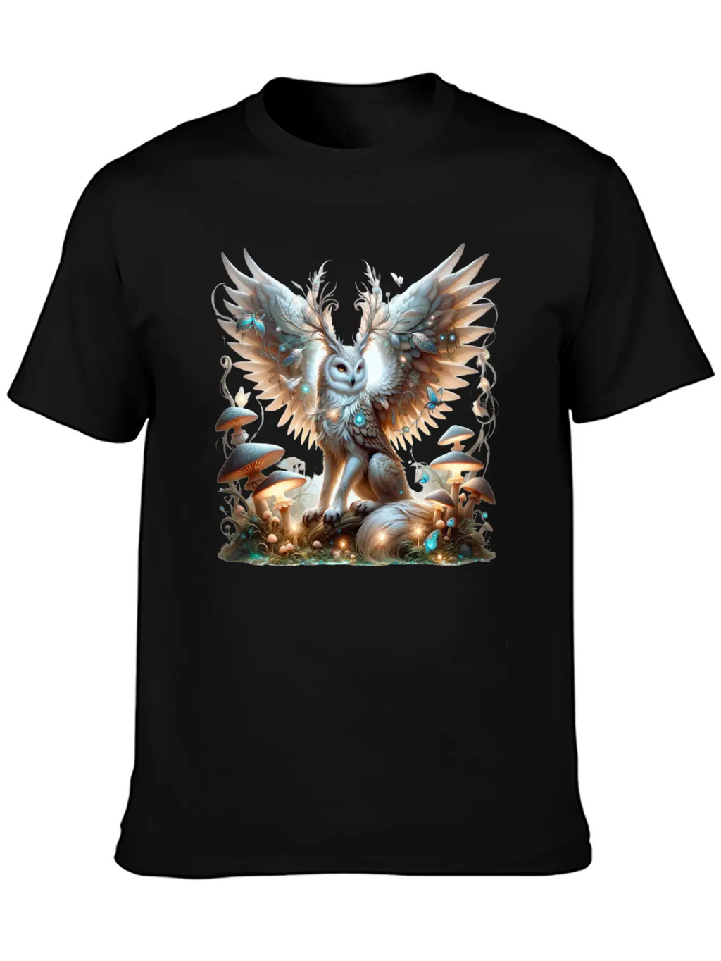 Mystic Owl Of The Enchanted Forest Classic Cotton Tee – Unisex Comfort For Any Season