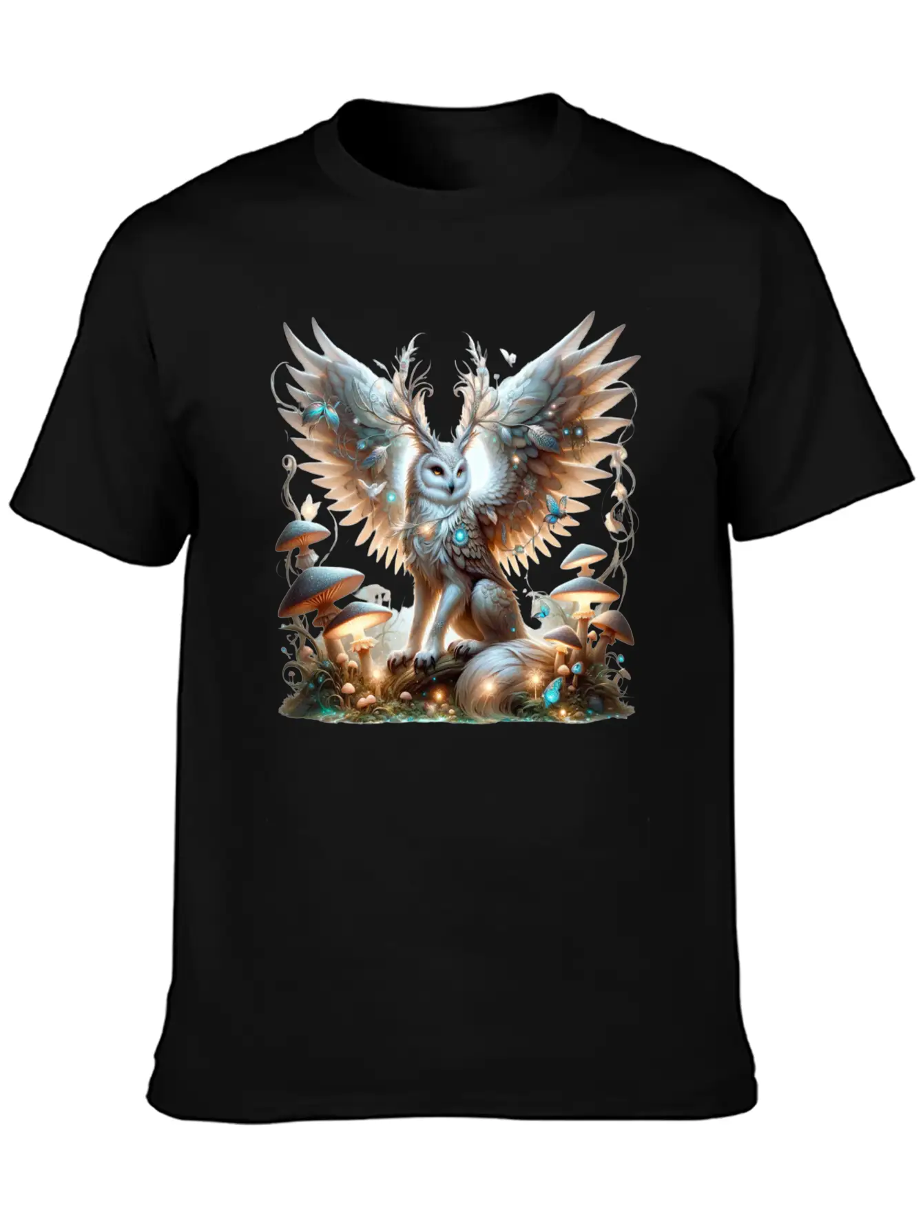 Mystic Owl Of The Enchanted Forest Classic Cotton Tee – Unisex Comfort For Any Season