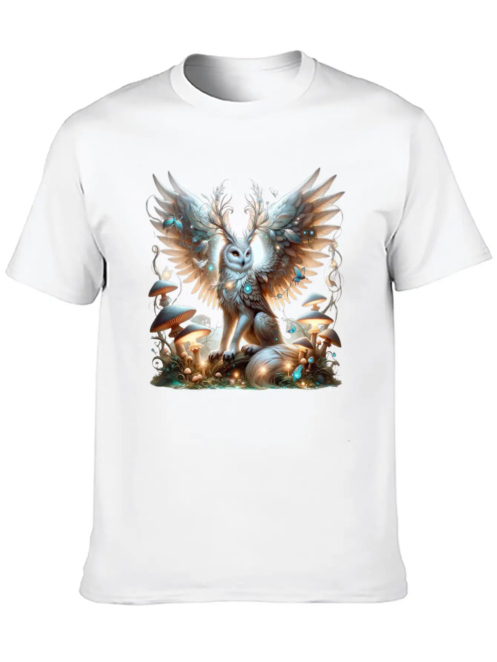 Mystic Owl Of The Enchanted Forest Classic Cotton Tee – Unisex Comfort For Any Season