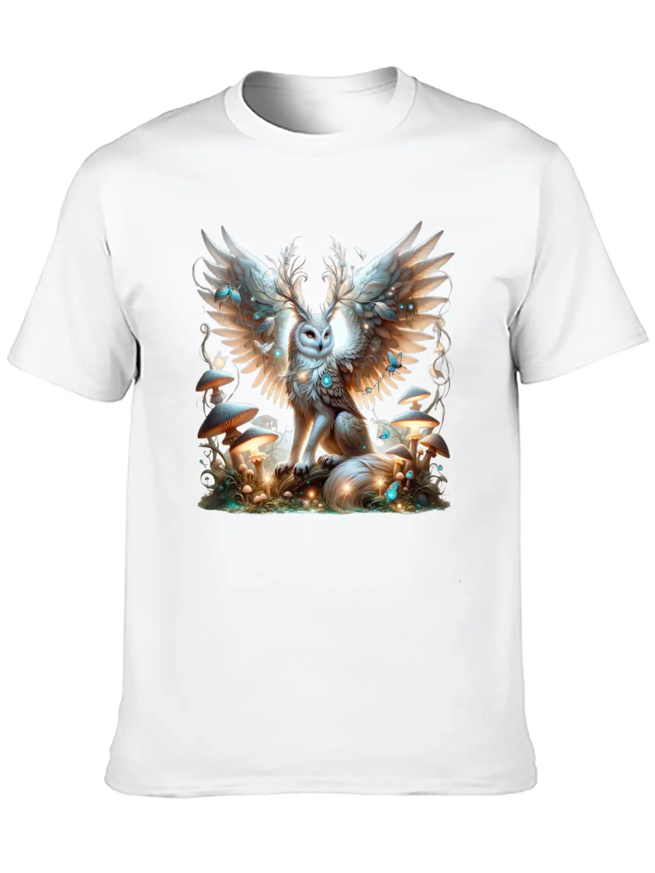 Mystic Owl Of The Enchanted Forest Classic Cotton Tee – Unisex Comfort For Any Season