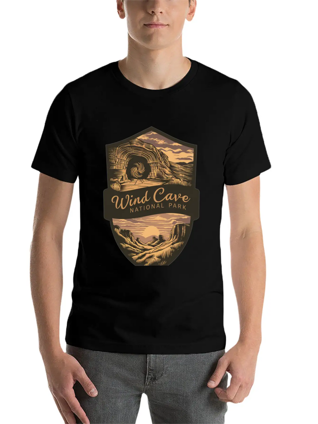Mystic Wind Cave US National Park Classic Cotton Tee – Unisex Comfort For Any Season