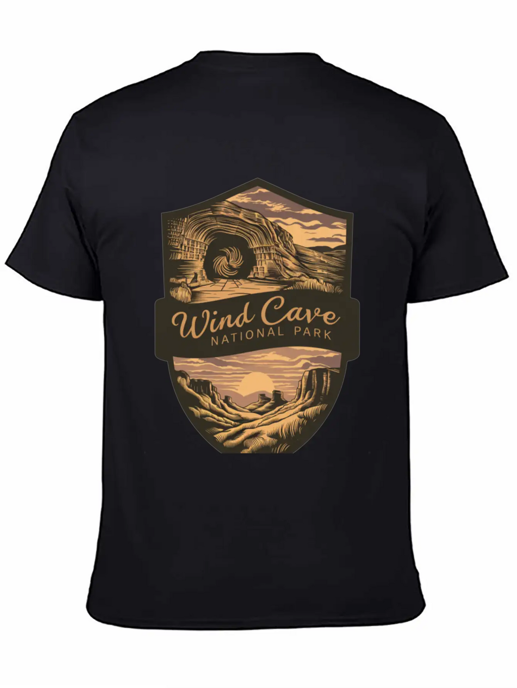 Mystic Wind Cave US National Park Classic Cotton Tee – Unisex Comfort For Any Season