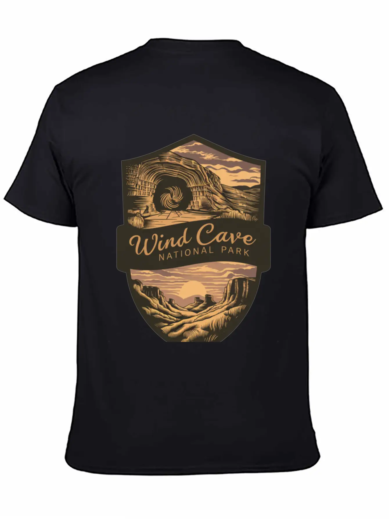 Mystic Wind Cave US National Park Classic Cotton Tee – Unisex Comfort For Any Season