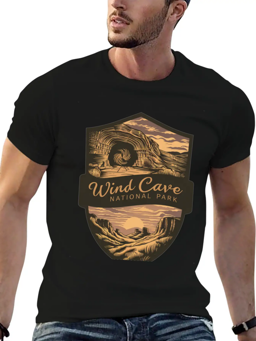 Mystic Wind Cave US National Park Classic Cotton Tee – Unisex Comfort For Any Season