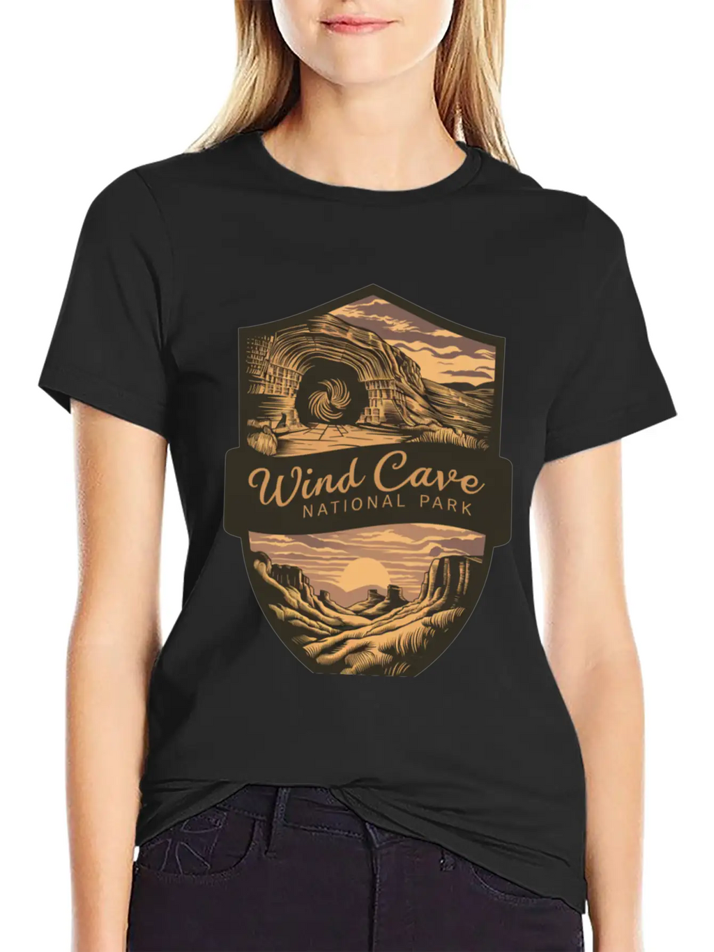 Mystic Wind Cave US National Park Classic Cotton Tee – Unisex Comfort For Any Season