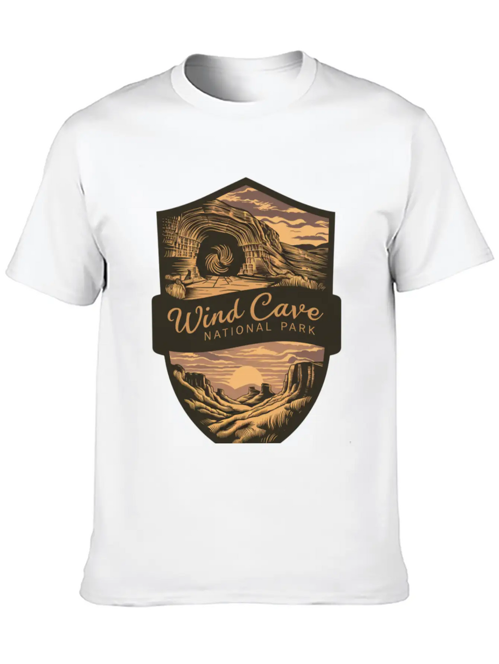 Mystic Wind Cave US National Park Classic Cotton Tee – Unisex Comfort For Any Season
