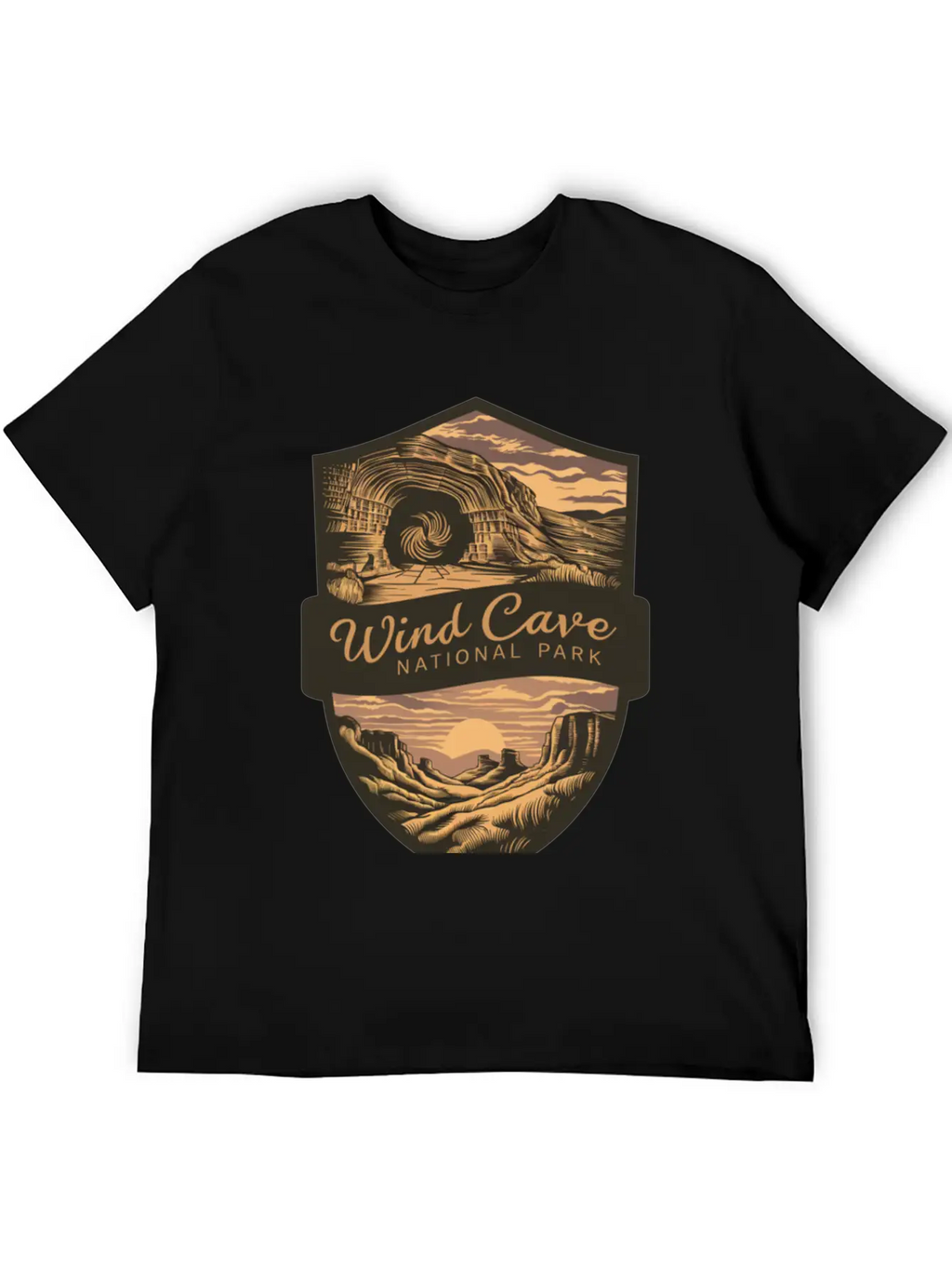 Mystic Wind Cave US National Park Classic Cotton Tee – Unisex Comfort For Any Season