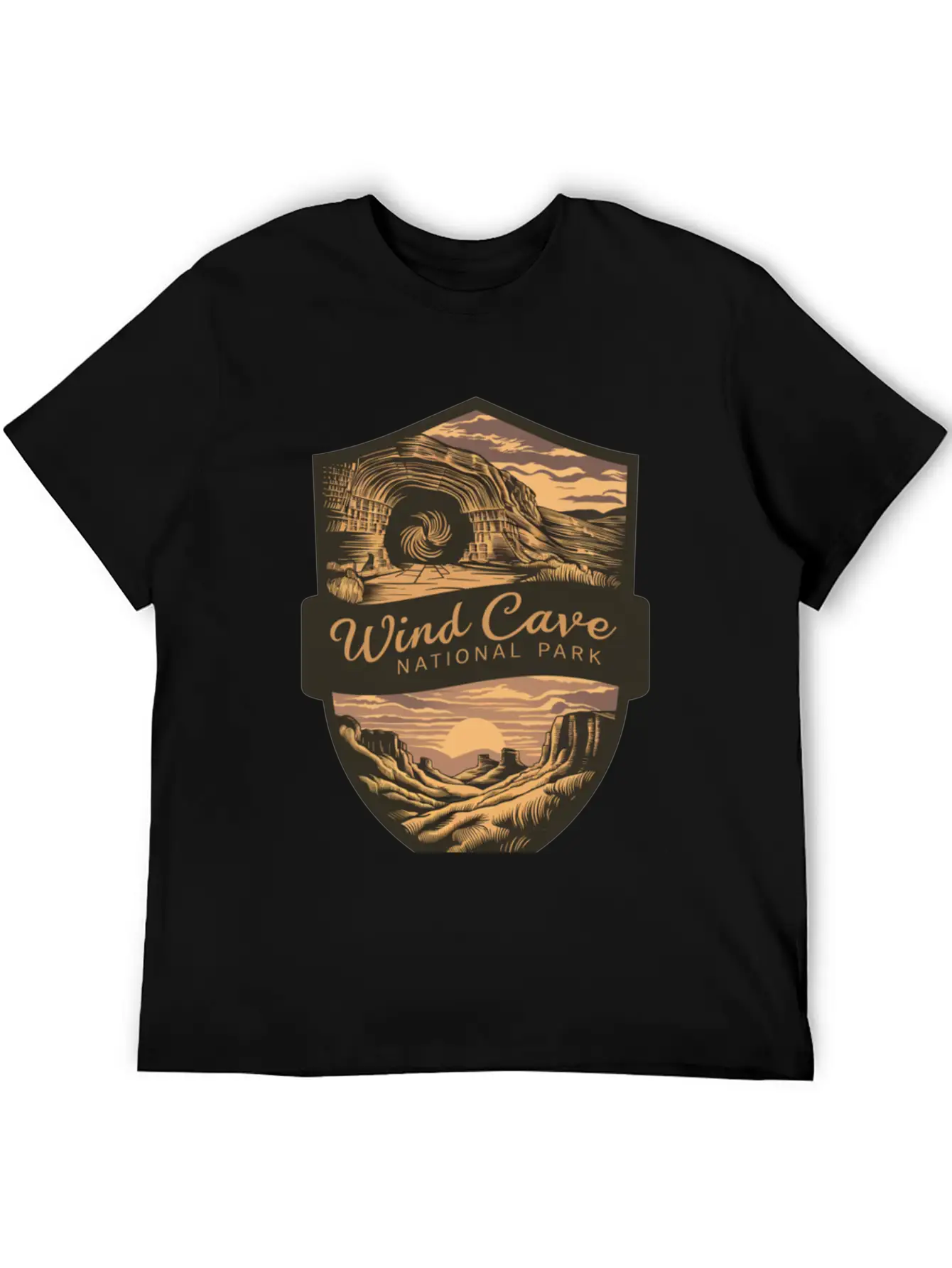 Mystic Wind Cave US National Park Classic Cotton Tee – Unisex Comfort For Any Season