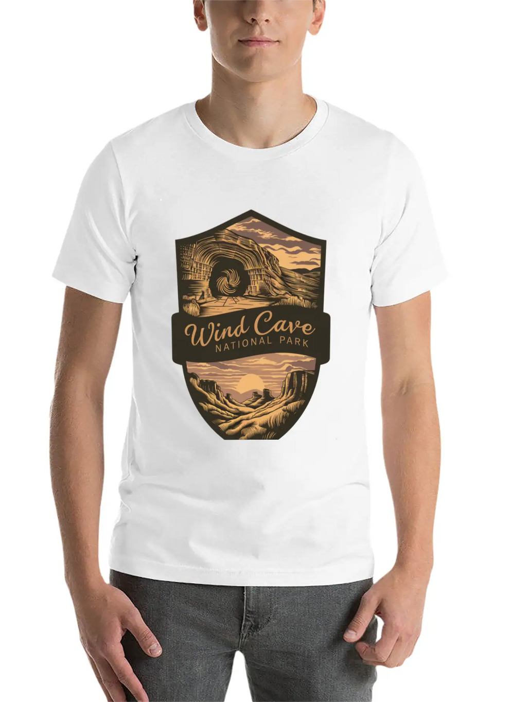 Mystic Wind Cave US National Park Classic Cotton Tee – Unisex Comfort For Any Season