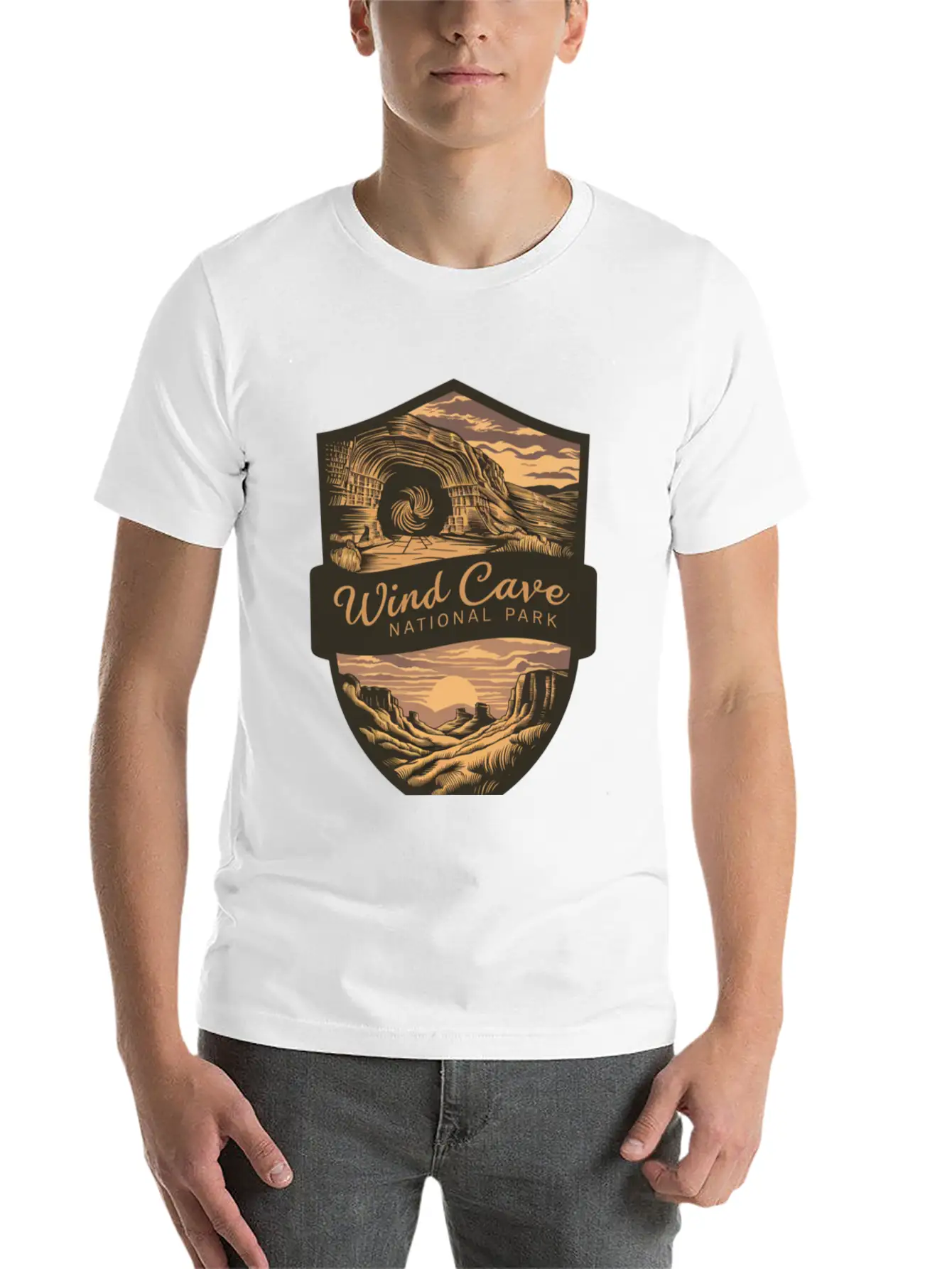 Mystic Wind Cave US National Park Classic Cotton Tee – Unisex Comfort For Any Season