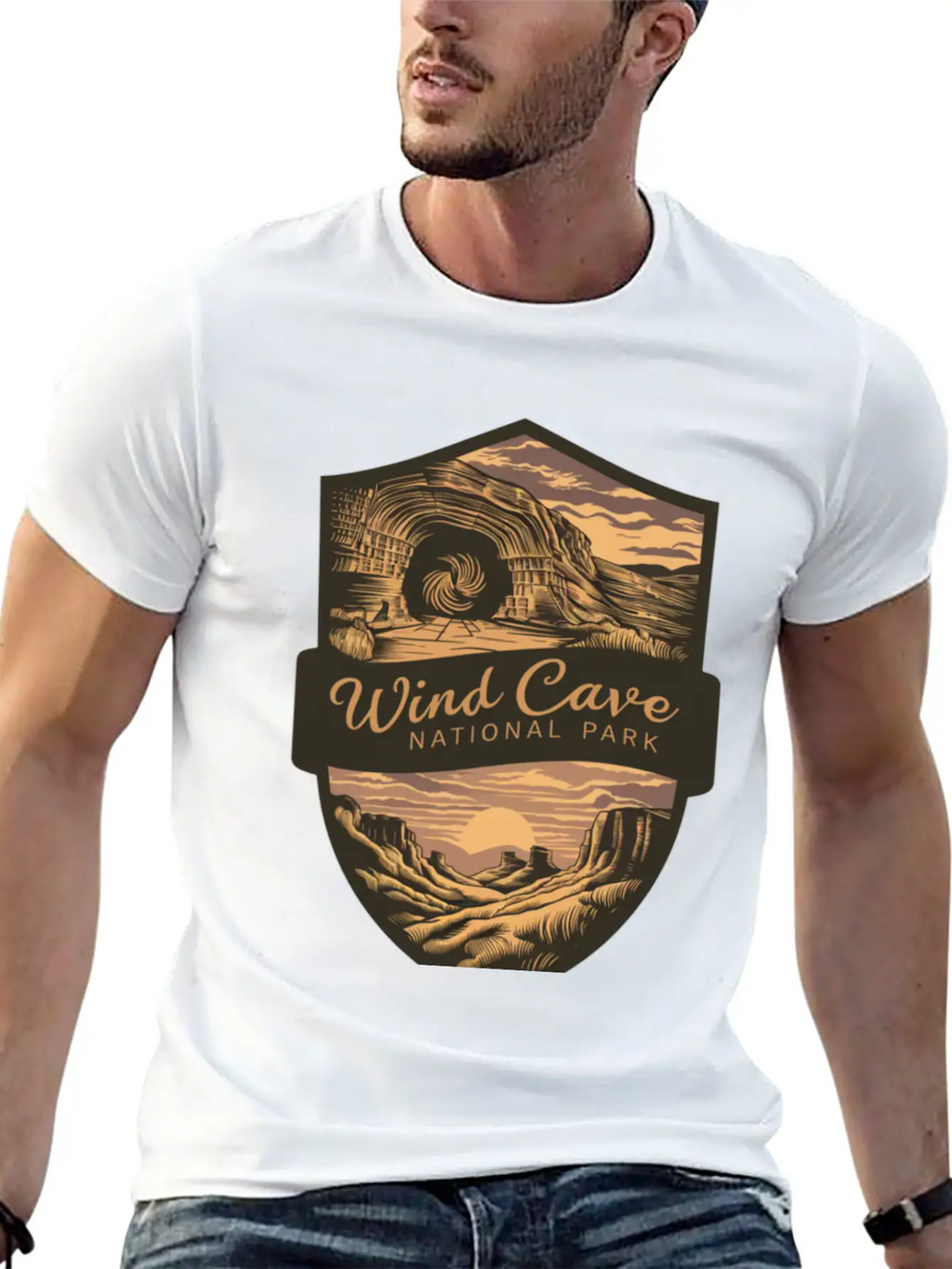 Mystic Wind Cave US National Park Classic Cotton Tee – Unisex Comfort For Any Season