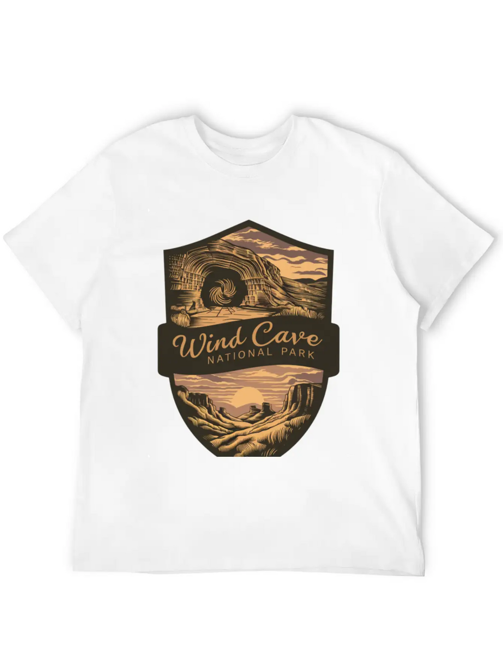 Mystic Wind Cave US National Park Classic Cotton Tee – Unisex Comfort For Any Season