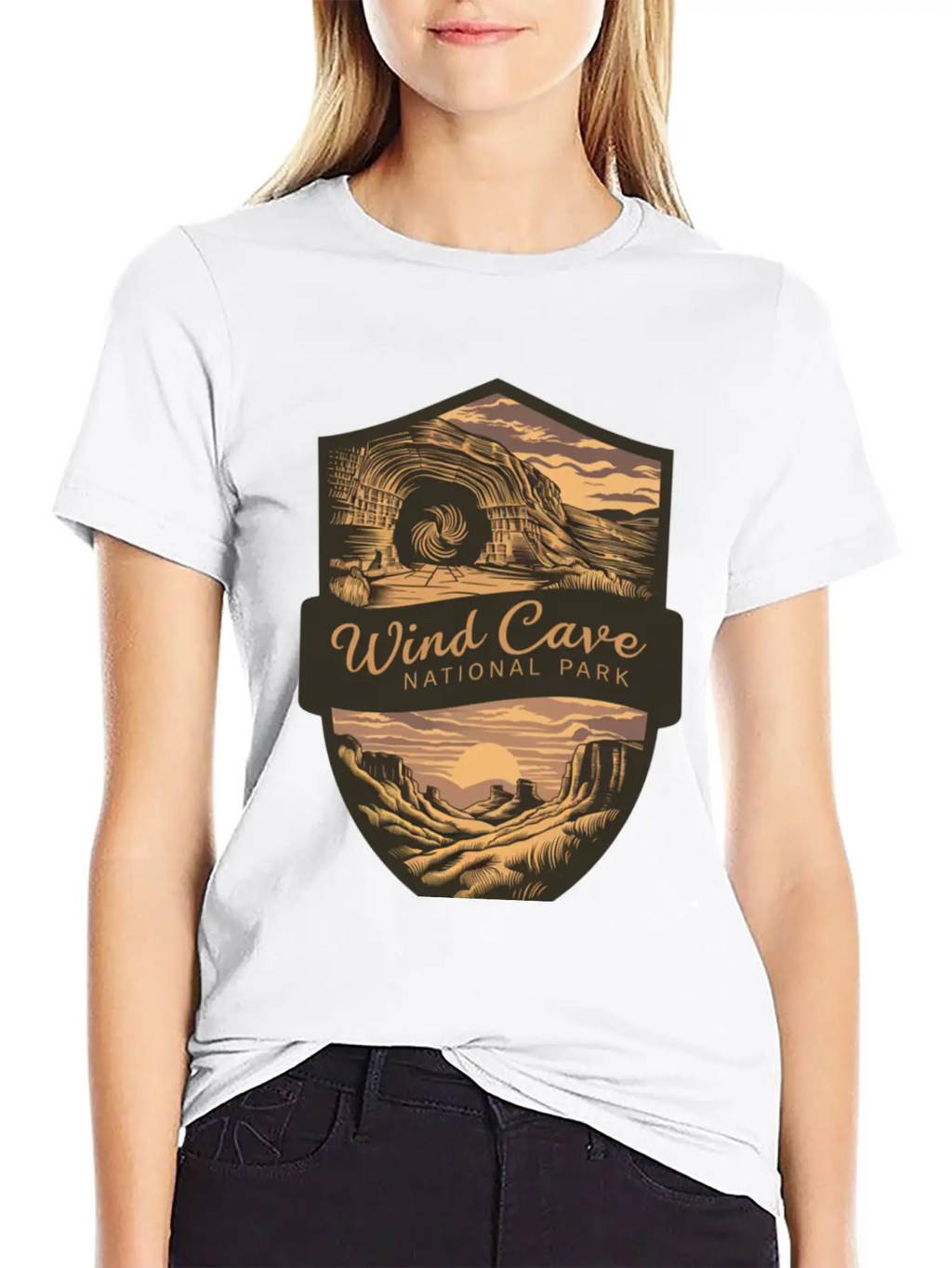 Mystic Wind Cave US National Park Classic Cotton Tee – Unisex Comfort For Any Season