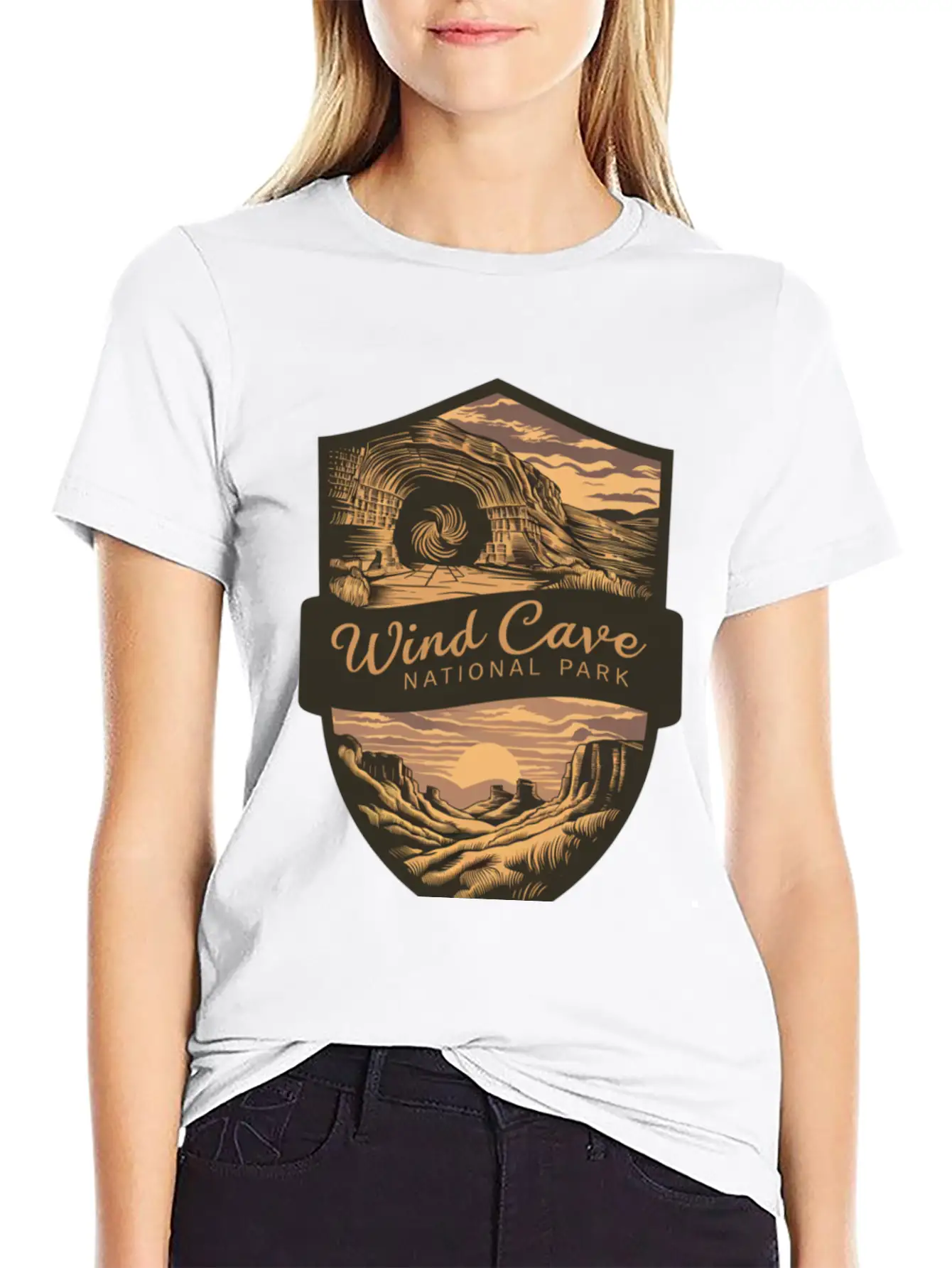 Mystic Wind Cave US National Park Classic Cotton Tee – Unisex Comfort For Any Season