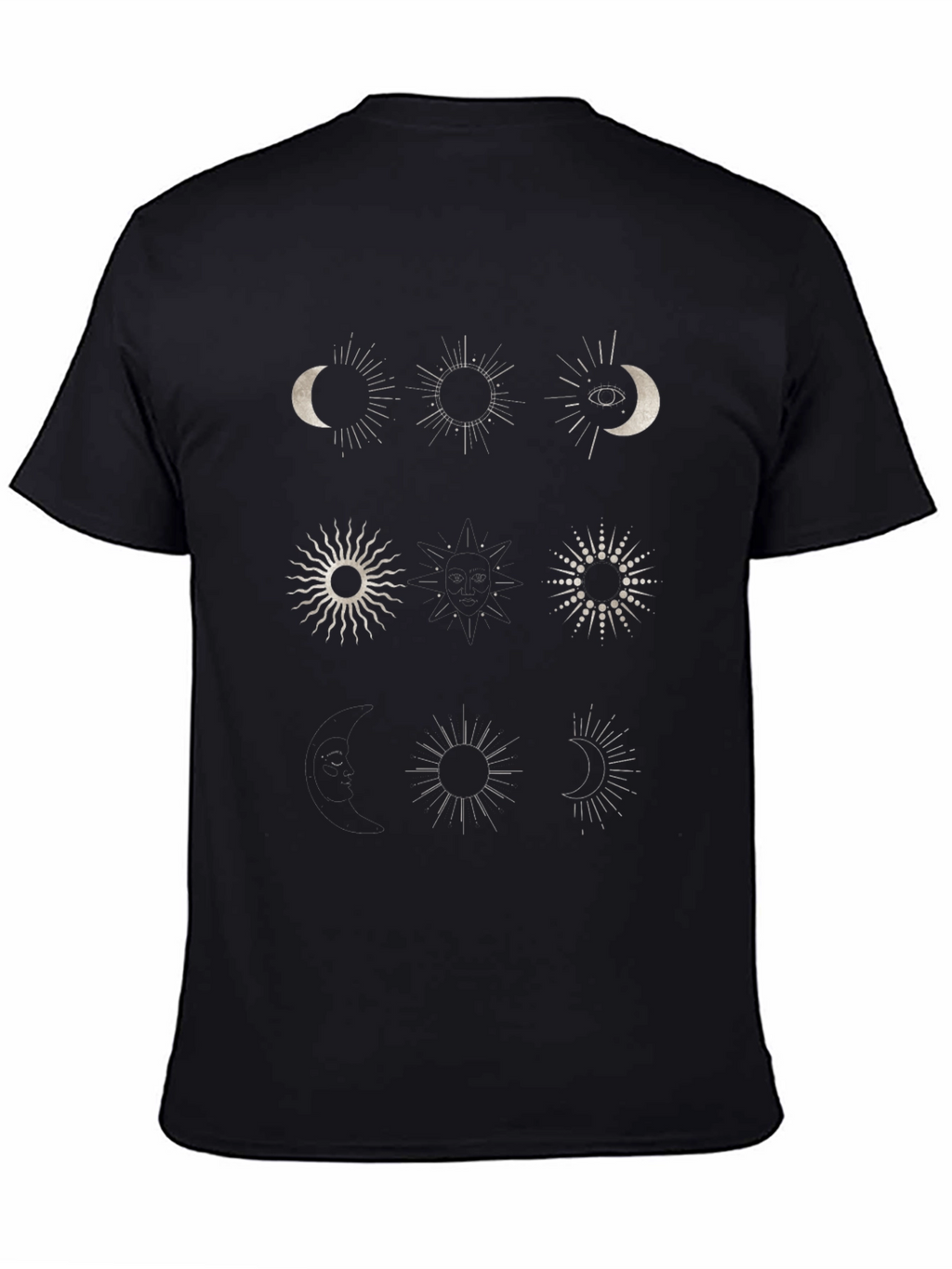 Celestial Sun & Moon Graphic T-Shirt