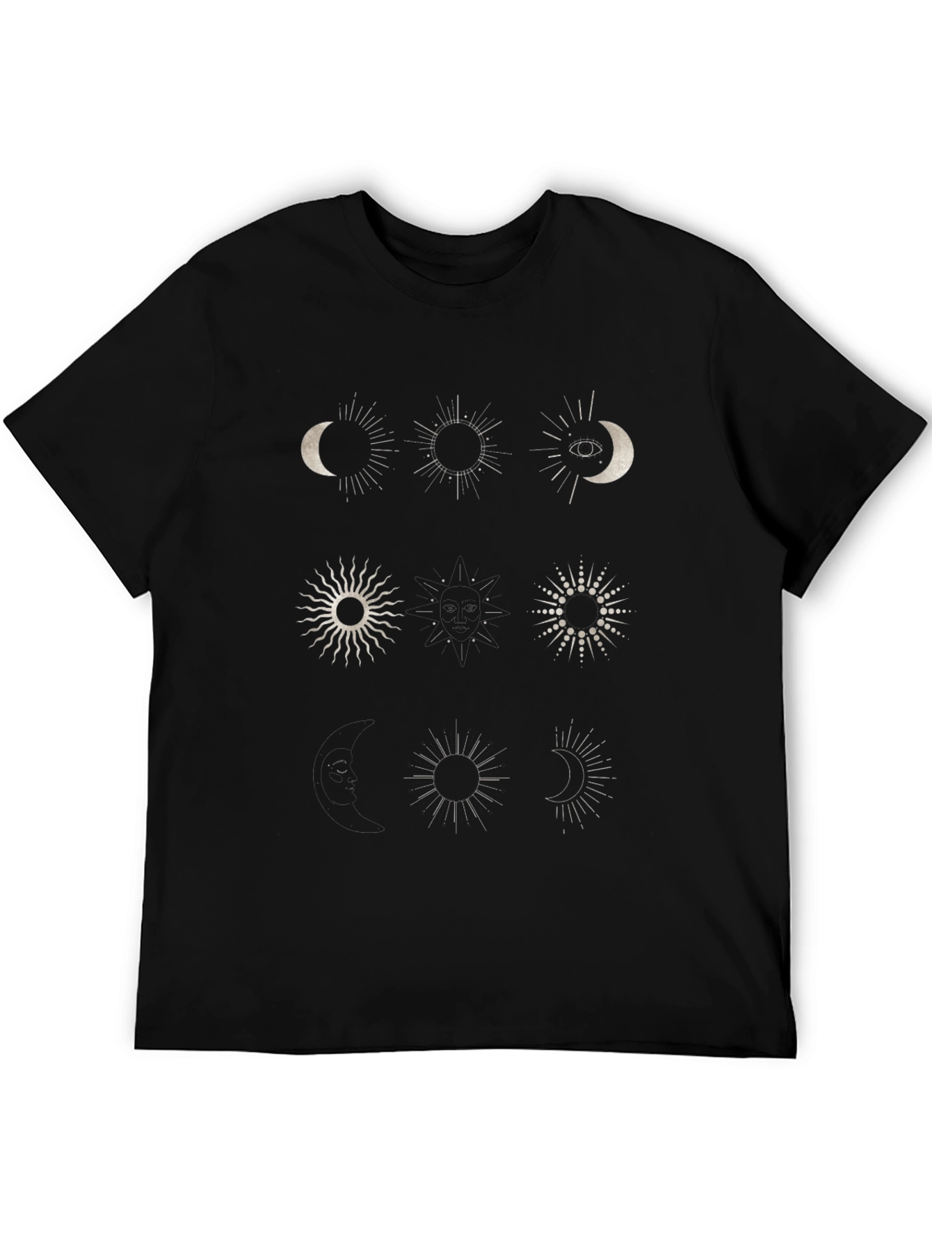 Celestial Sun & Moon Graphic T-Shirt