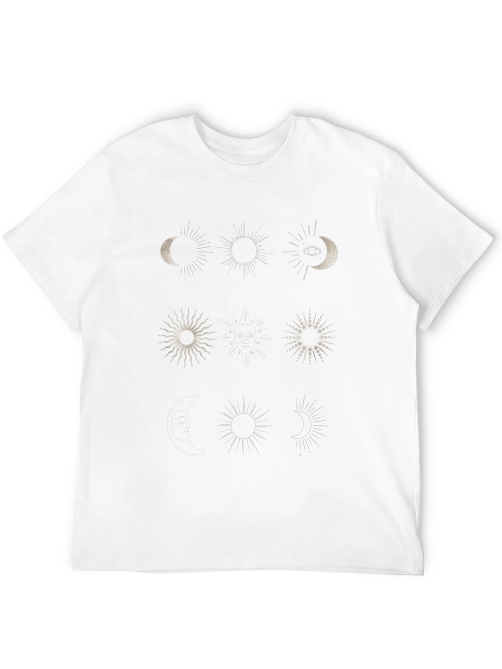 Celestial Sun & Moon Graphic T-Shirt