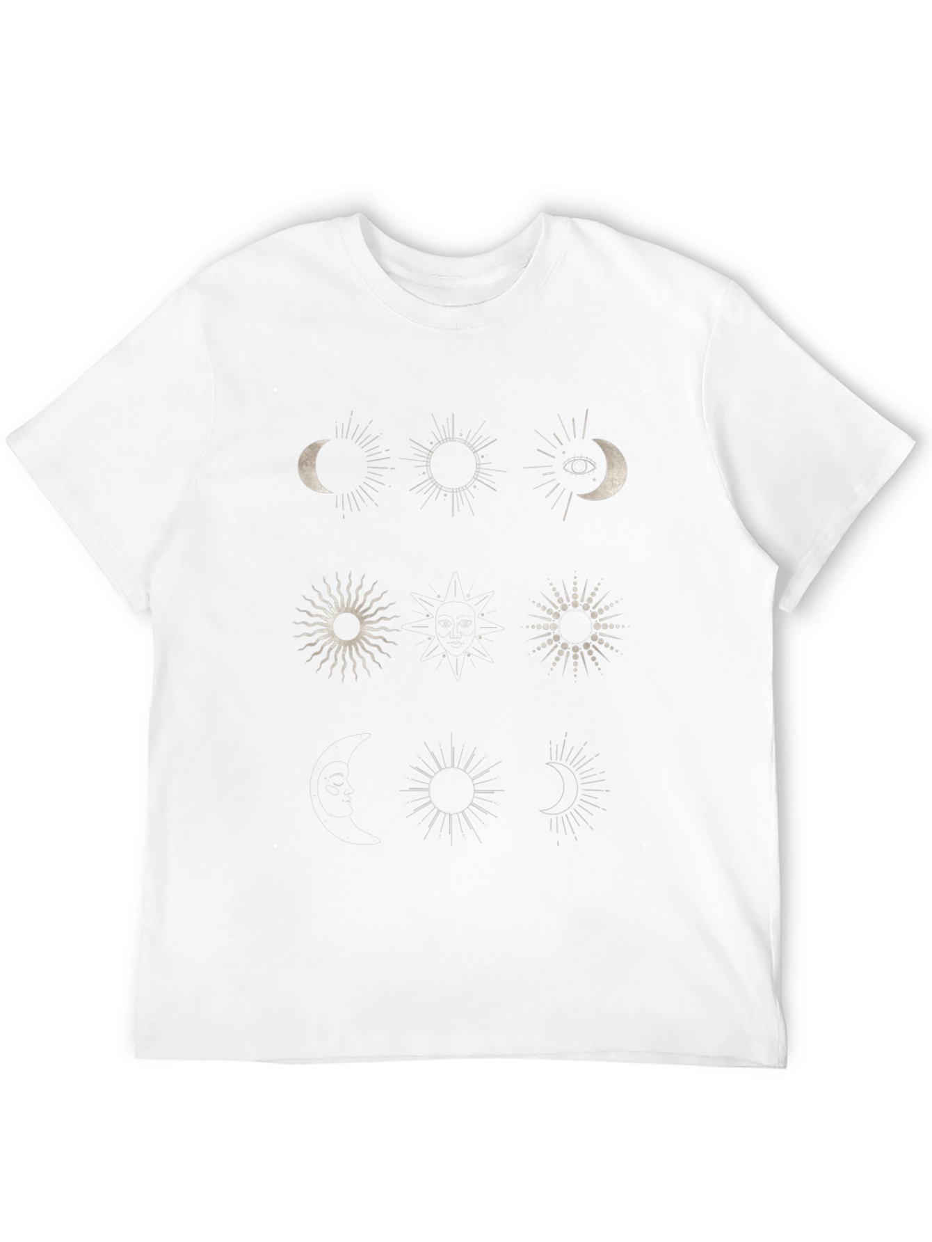 Celestial Sun & Moon Graphic T-Shirt