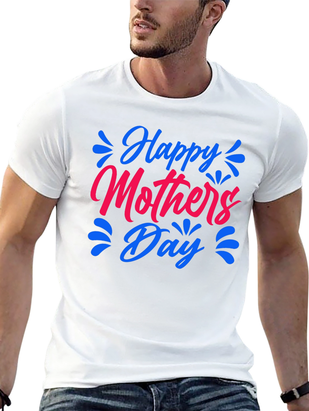 Happy Mothers Day Black T-Shirt