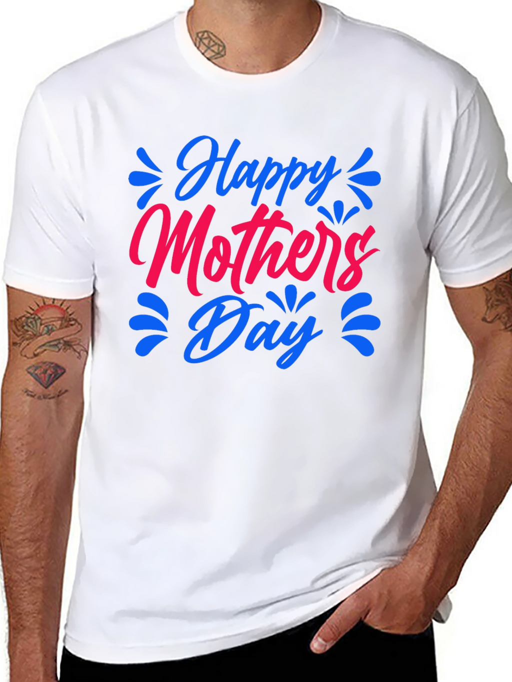 Happy Mothers Day Black T-Shirt