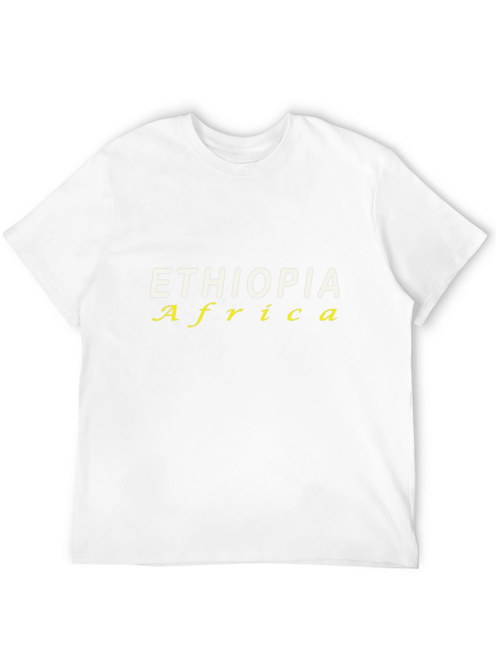 Ethiopia Africa T-Shirt - Black Cotton Blend