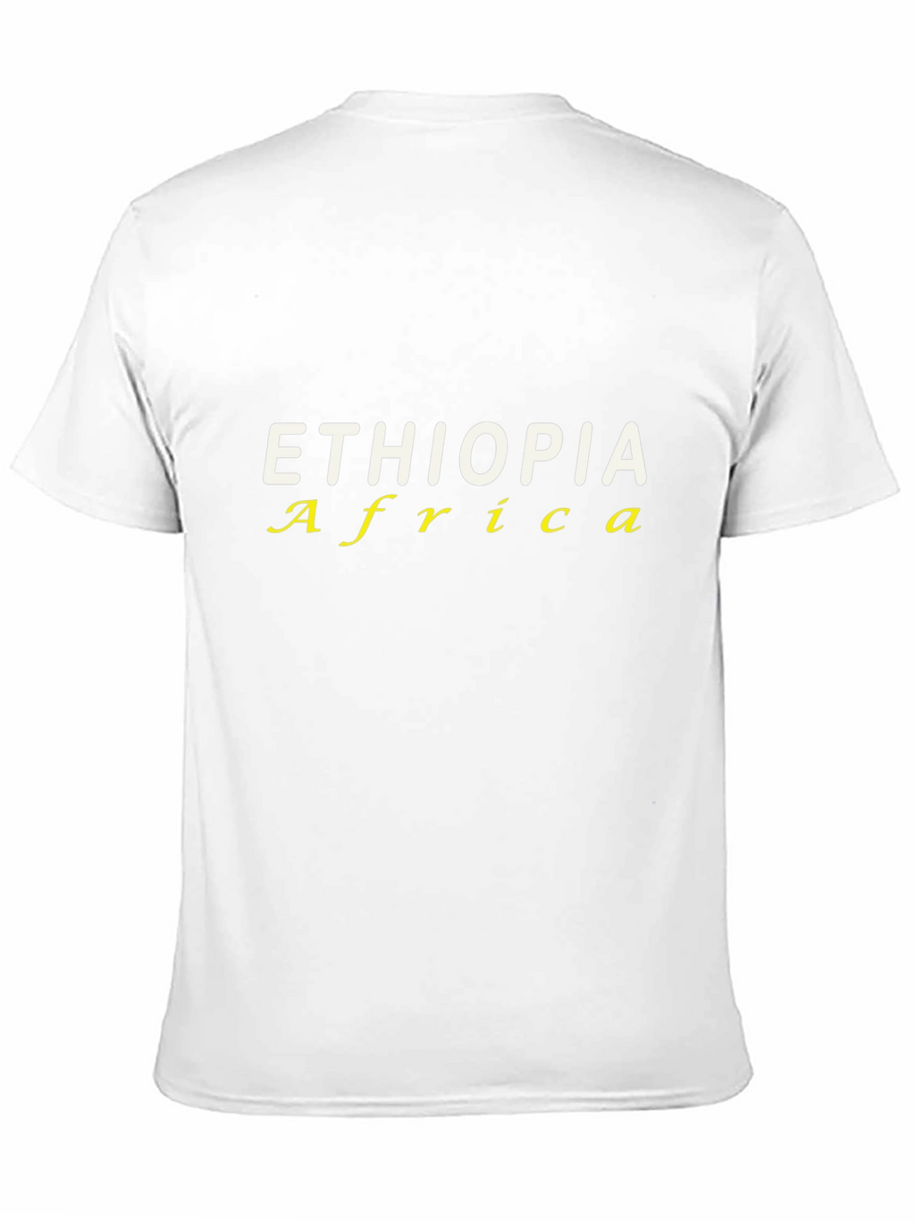 Ethiopia Africa T-Shirt - Black Cotton Blend