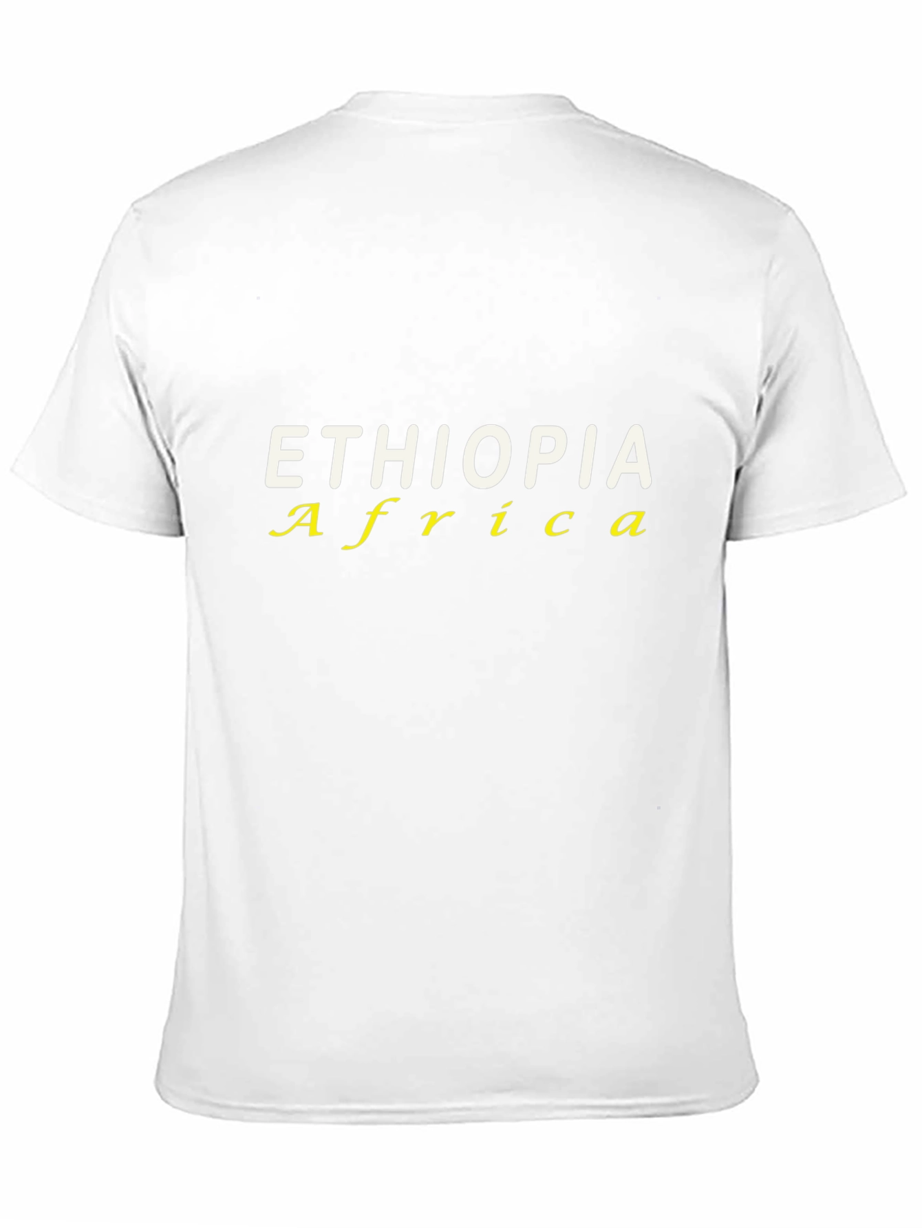 Ethiopia Africa T-Shirt - Black Cotton Blend