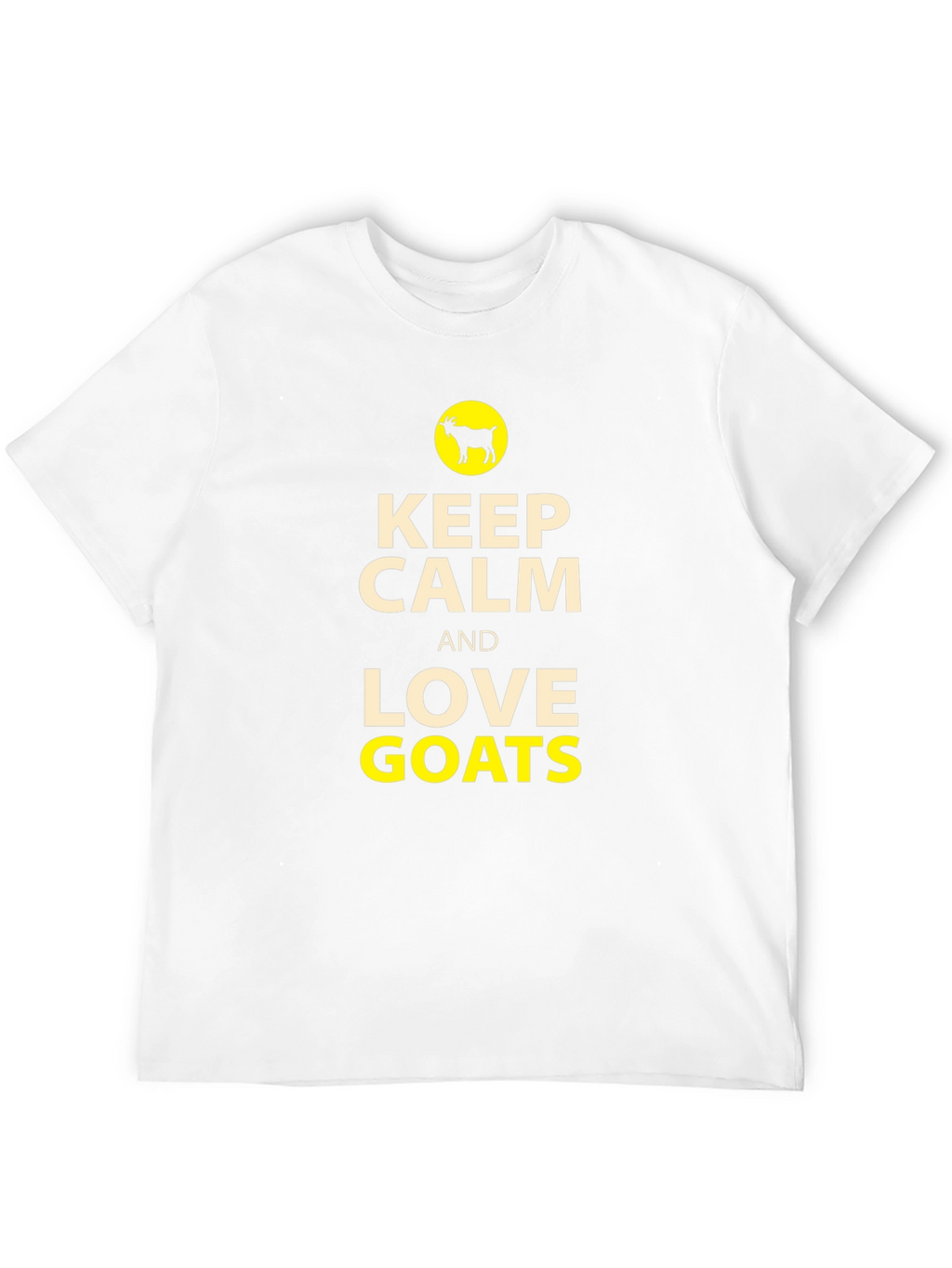 Keep Calm and Love Goats Black T-Shirt