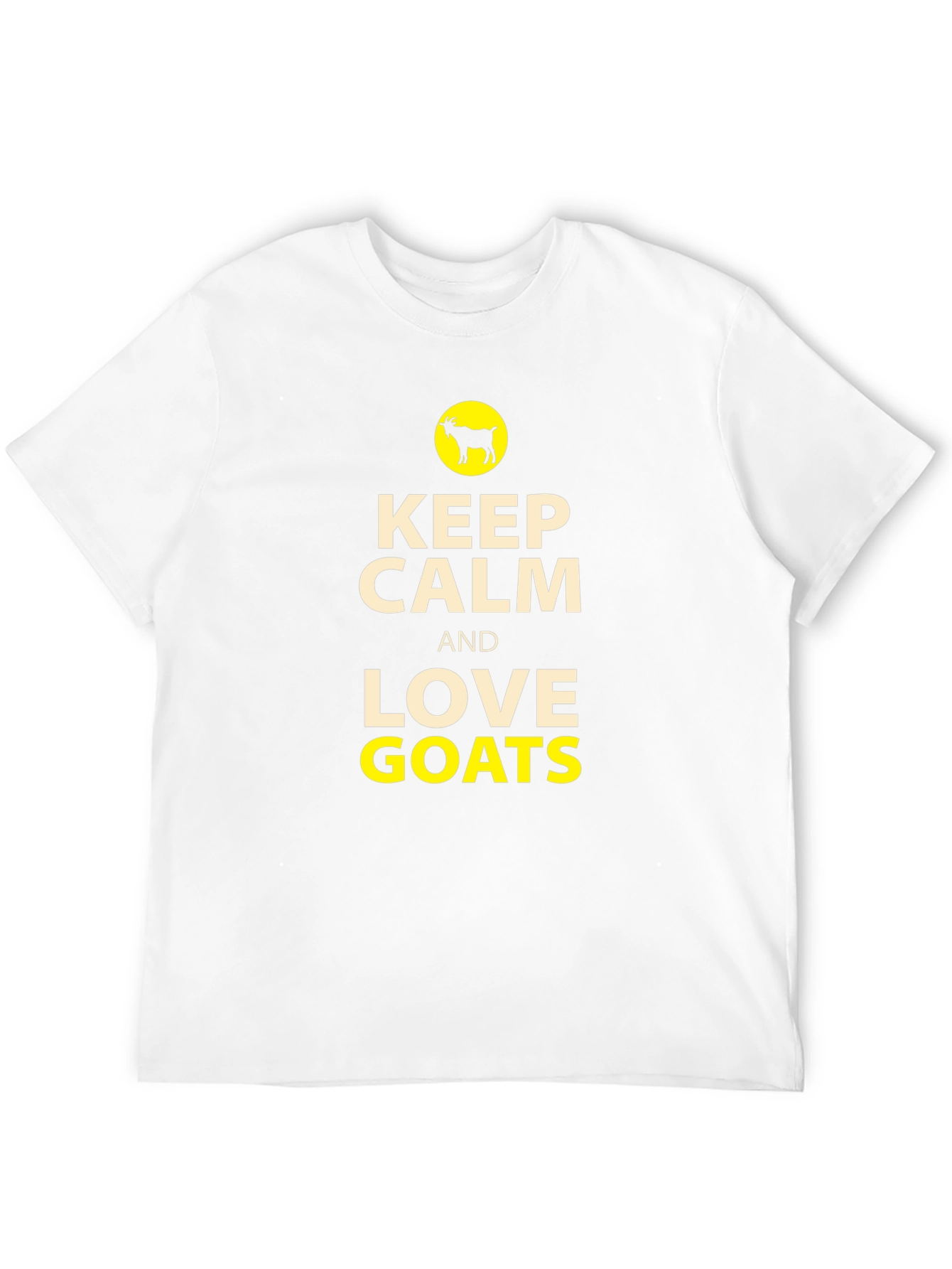 Keep Calm and Love Goats Black T-Shirt