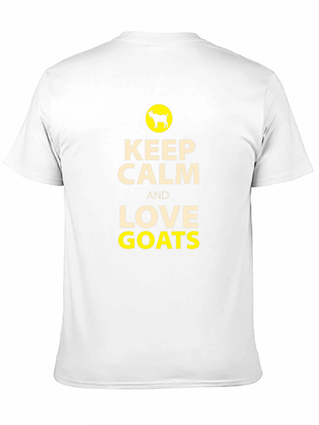 Keep Calm and Love Goats Black T-Shirt