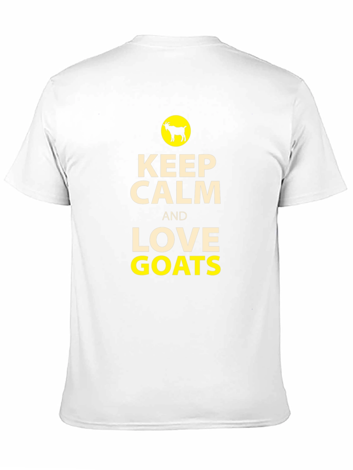 Keep Calm and Love Goats Black T-Shirt