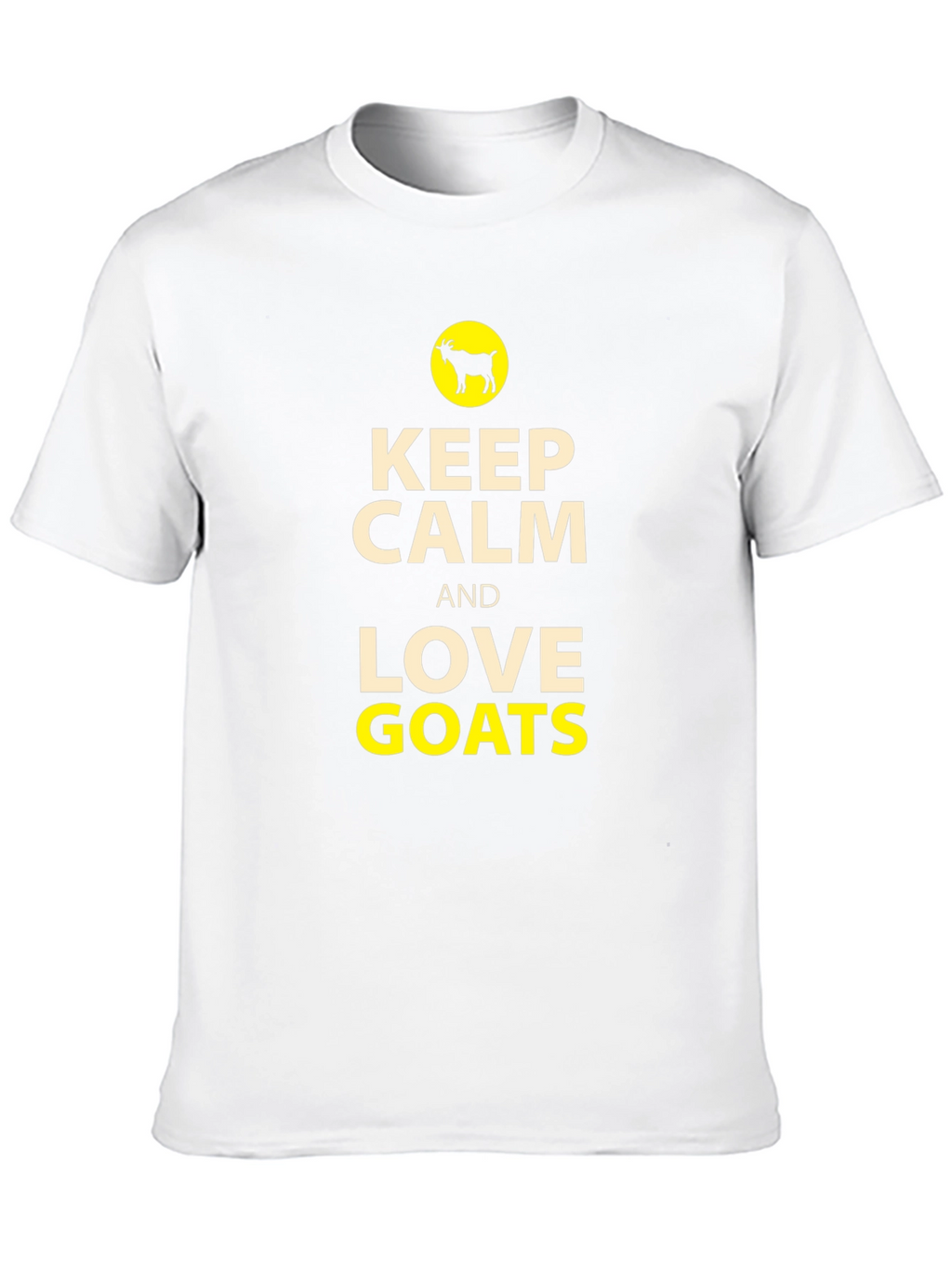 Keep Calm and Love Goats Black T-Shirt