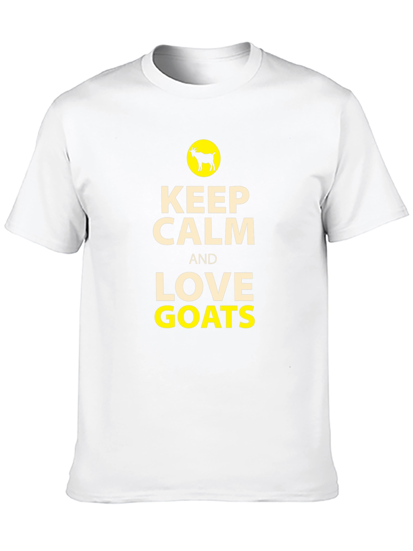 Keep Calm and Love Goats Black T-Shirt