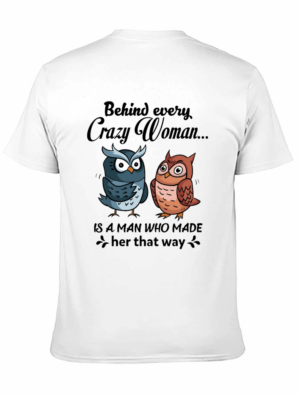 Crazy Woman Owl Graphic Tee