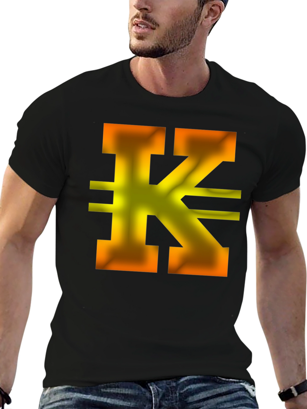 Letter K Graphic T-Shirt - Stylish and Unique