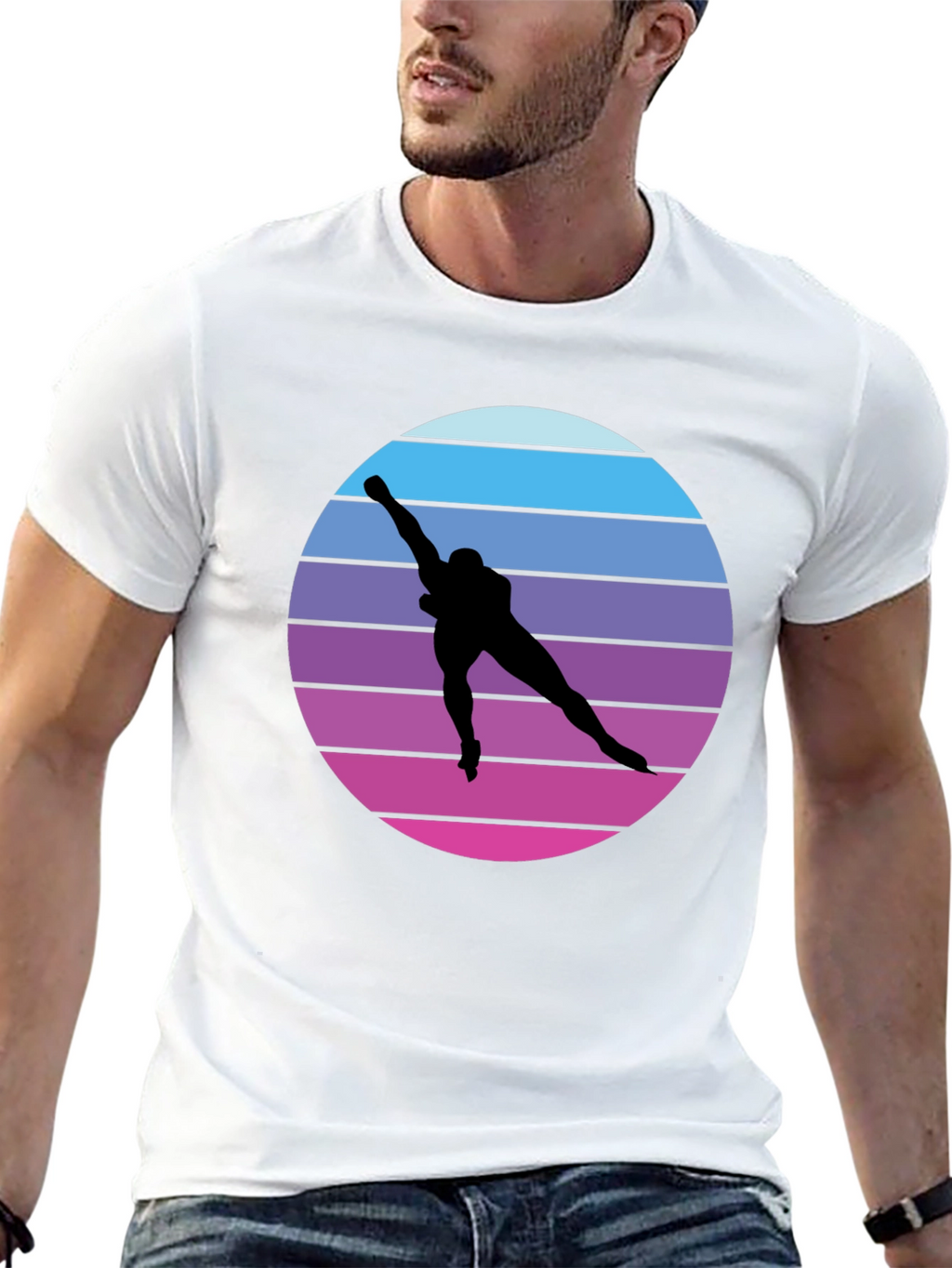 Retro Speed Skater Graphic Tee